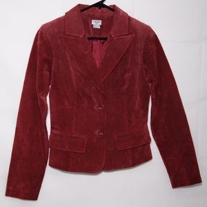 Venus burgundy suede jacket
